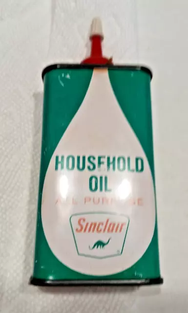 Sinclair household oil tin vintage advertising can gas station man cave
