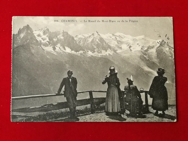 CPA CHAMONIX - Grotte du Glacier des bossons et l'AIGUILLE du Midi