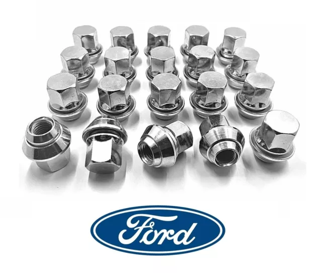 20 x ALLOY WHEEL NUTS FOR FORD FOCUS MK 1 2 3 RS M12 x 1.5 19MM STUDS LUGS BOLTS