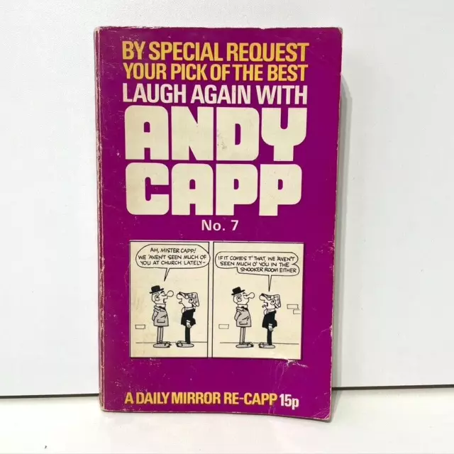 Laugh Again With Andy Capp Rare Cartoon Comic Strip Book Issue No 7 Vintage 1972