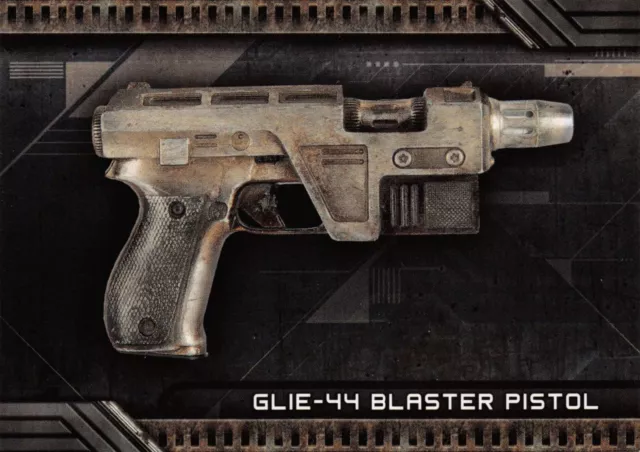 Star Wars Galactic Files (2018) SUPER WEAPONS Insert W10 GLIE-44 BLASTER PISTOL