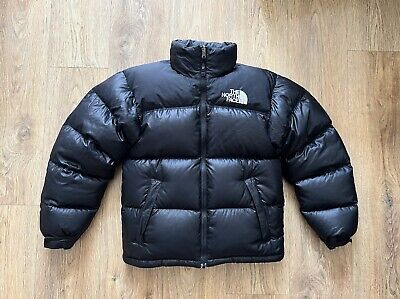 Genuine The North Face Nuptse 700 Jacket Black  Puffer Down Coat Size XS Shiny🖤