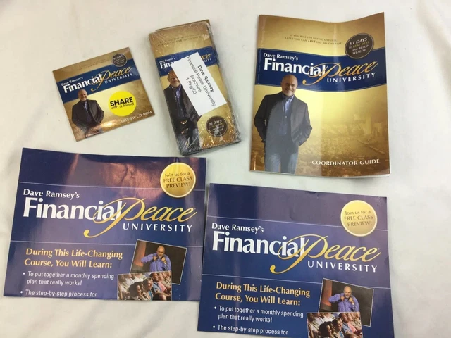 Dave Ramsey Financial Peace University Coordinator Guide Brochures Poster