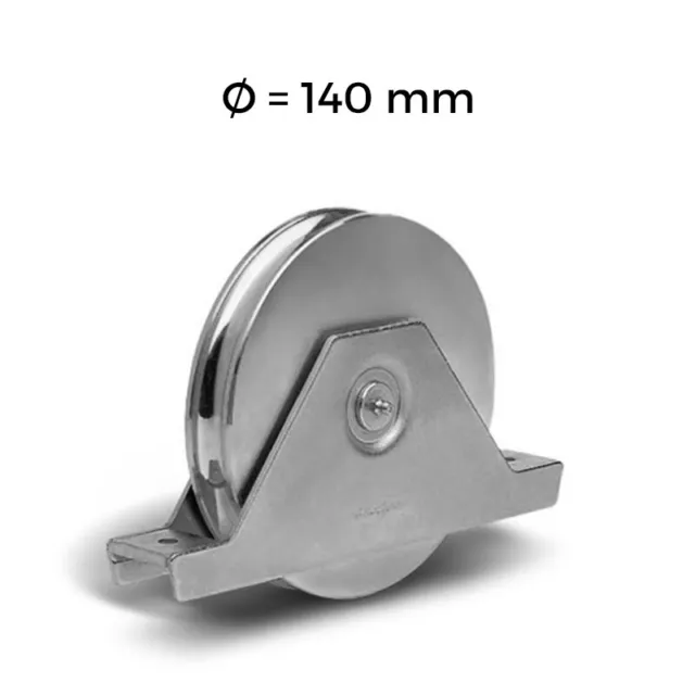 Ruota 1430 PSO in acciaio C45 con supporto - gola O - Rolling Center