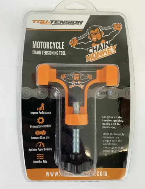 Tru-Tension Motorcycle Motorbike / Moto Chain Monkey - Chain Tensioner Tool