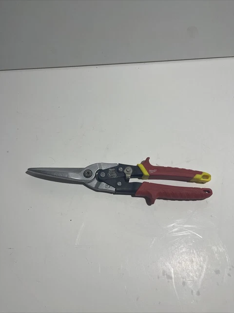 Milwaukee Tools Long Cut Straight Aviation Snips / Cutters 48-22-4537