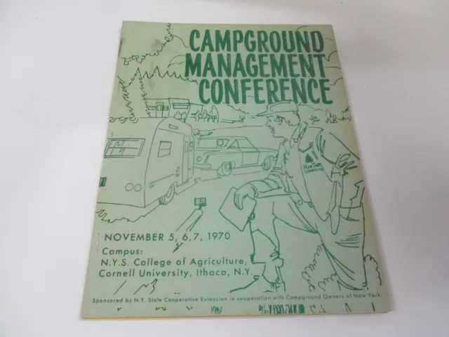 Vintage 1970 Campgound Management Conference Book Cornell University