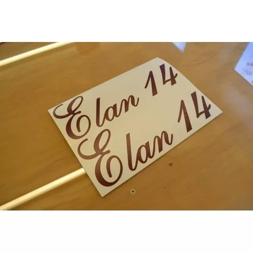 BUCCANEER Elan 14 Caravan Name Sticker Decal Graphic - (STYLE 1) - PAIR