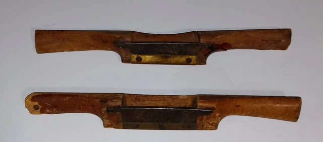 2 Antique Spoke Shave Draw Knife Woodworking Tools, John Booth &Son ,  Unbranded