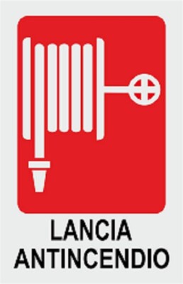 E20121X | Segnale di sicurezza antincendio Cartelli Segnalatori Alluminio, in aliano ESTINTORE N°, 310 mm x 250 mm | RS