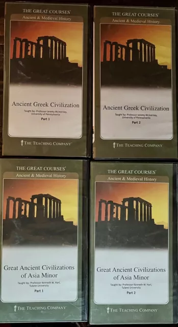 The Great Courses 4 Vol Ancient & Medieval History Greece and Asia Minor Set