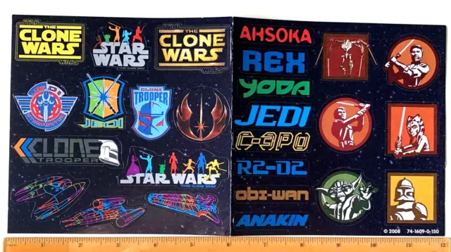 Vintage Star Wars Clone Wars Stickers