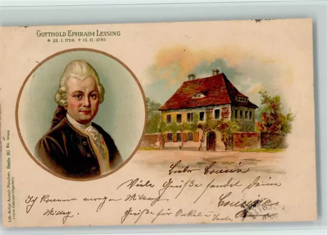 13003929 - Litho Artist Anstalt Serie 80 Nr.20444 - Lessung und das Geburtshaus