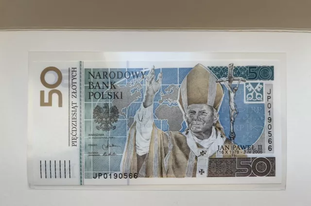 Poland 50 Zlotych 2006 Year P-178 UNC Commemorative With Folder