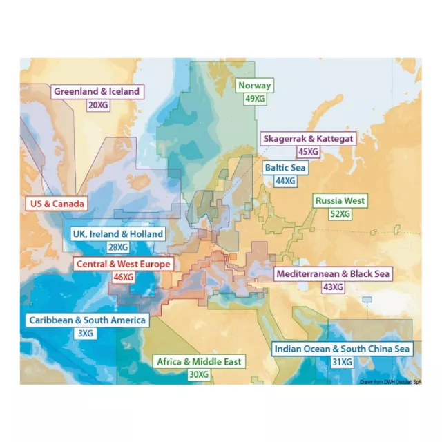 Navionics Cartografia Navionics XL9-NAVIONICS+ Global Region 29.080.11