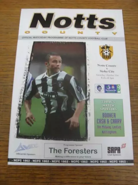 31/10/1998 Notts County v Stoke City