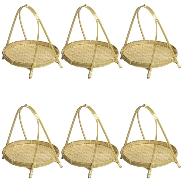 Lot De 2 Corbeilles à Pain En Osier - 30x20x10 Cm - Panier Rangement Fruits, Légumes, Snacks - Décoration Cuisine