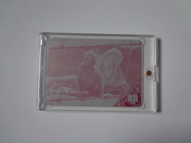 Walking Dead Carol 2017 Topps Series 7 1/1 Magenta Printing Plate One Of A Kind