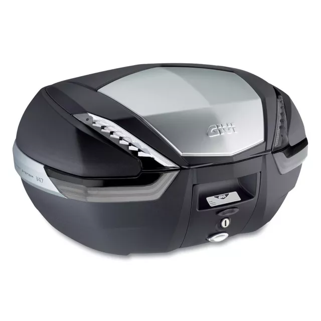 GIVI Monokey Top Case 47L Black/Alloy Tech > V47NT