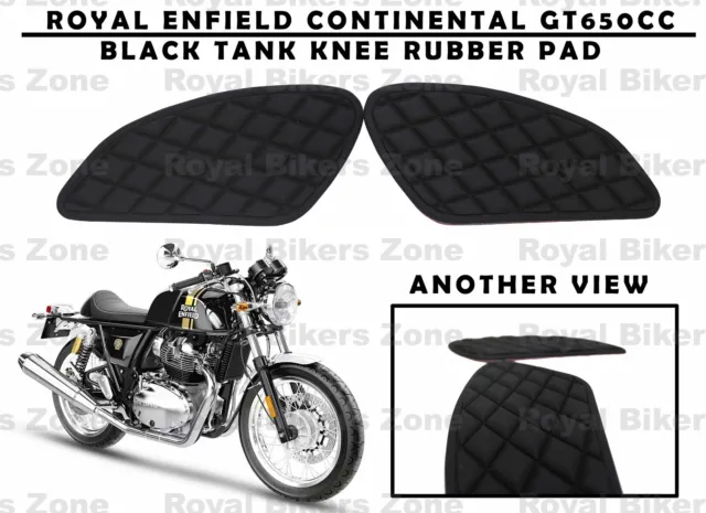Royal Enfield Continental Gt 650 Black "Rubber, Tank Knee Pad"