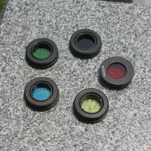 Nuevo filtro lunar de 0,965 pulgadas 5 piezas para lente óptica ocular telescopio astronómico