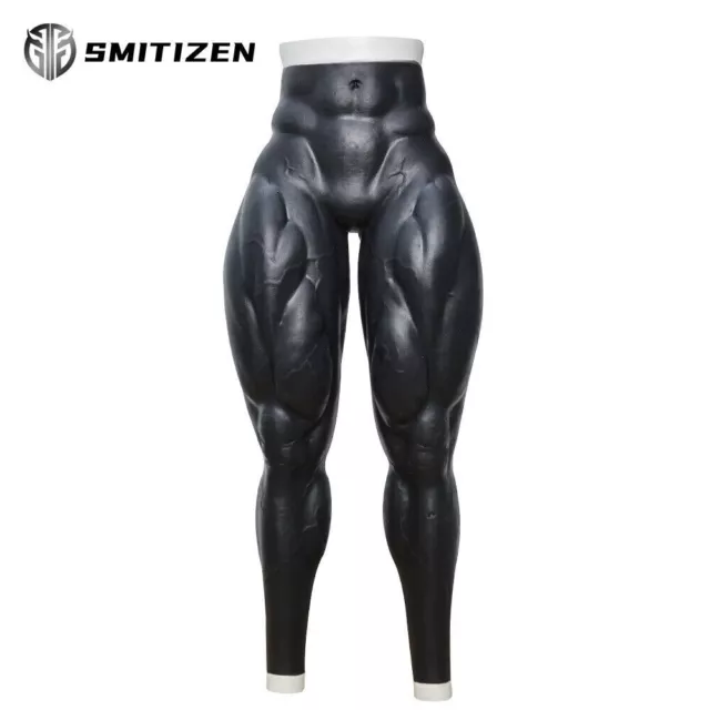 SMITIZEN Black Silicone Realistic Muscle Pant Cosplay Fetish