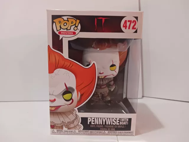 Funko Pop! Movies: IT - Pennywise (With Boat) Yellow Eyes #472 Vinyl Figure