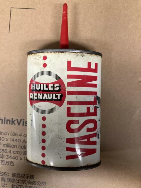 Renault Vaseline Deco Garage Collection Ancien Bidon D'huile Burette