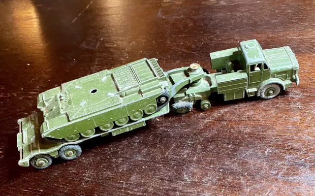 Vintage Dinky Toys Centurion Tank and Transporter