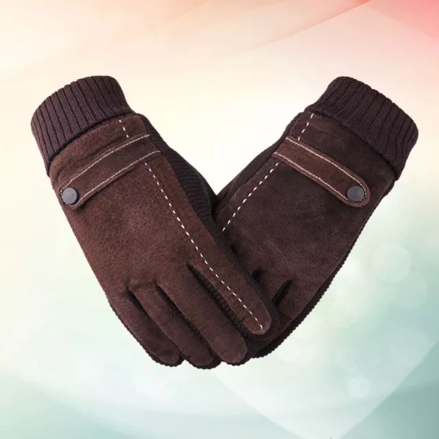 Gants de jardinage en cuir Navaris unisexe - 1 paire de gants de travail  pour hommes