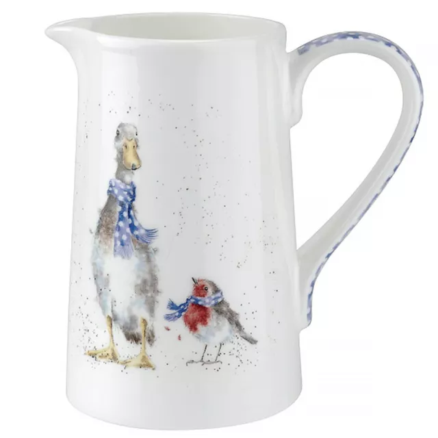 Christmas Duck & Robin | Royal Worcester Fine Bone China Mug | Wrendale Designs