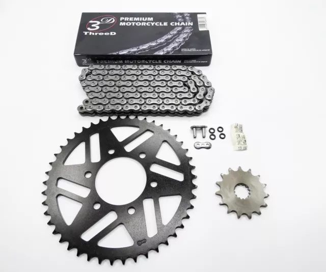 AFAM 3D Kettensatz Stahl 3D520ZK 15x43 - Kawasaki Z750 /R /S 2004-14 Kettenkit