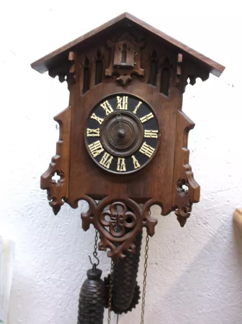 Cuckoo Clock,Antique Cuckoo Clock,Antique Black Forest Clock,Watch Video !!!