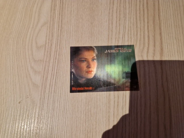 extrêmement rare carte holographique JAMES BOND 007
