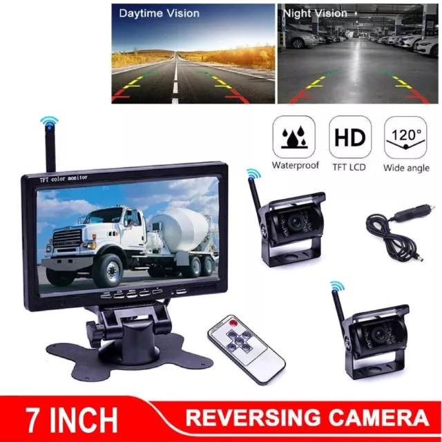 Car Reverse Camera Reversing Camera Monitor Night Vision Rear View Parking Cam