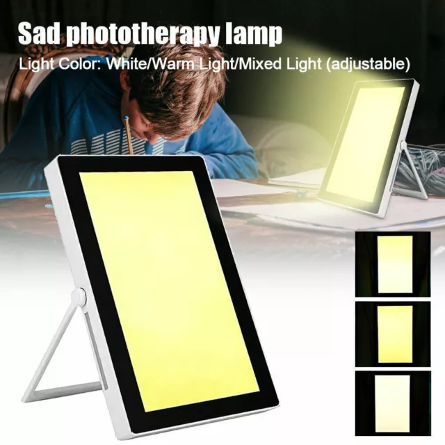 SAD Tageslichtlampe 35000LUX Lichttherapie Lampe mit 10 Timer Tageslicht