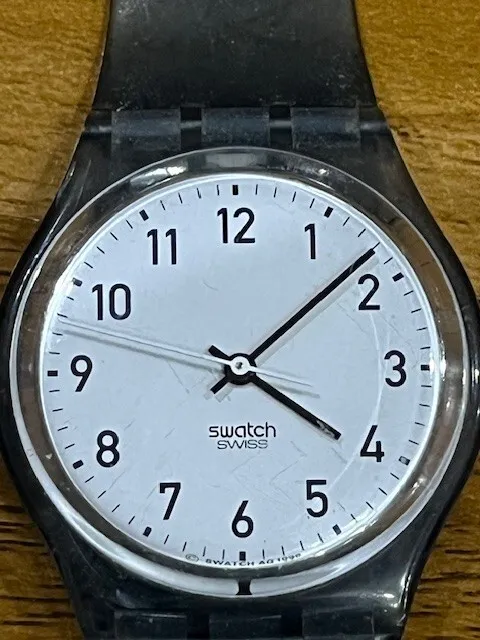 Vintage Swiss Swatch AG1990 WR Quartz Gents Watch - Working