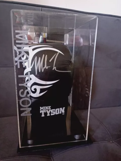Mike Tyson Signed Branded Glove In Perspex Case