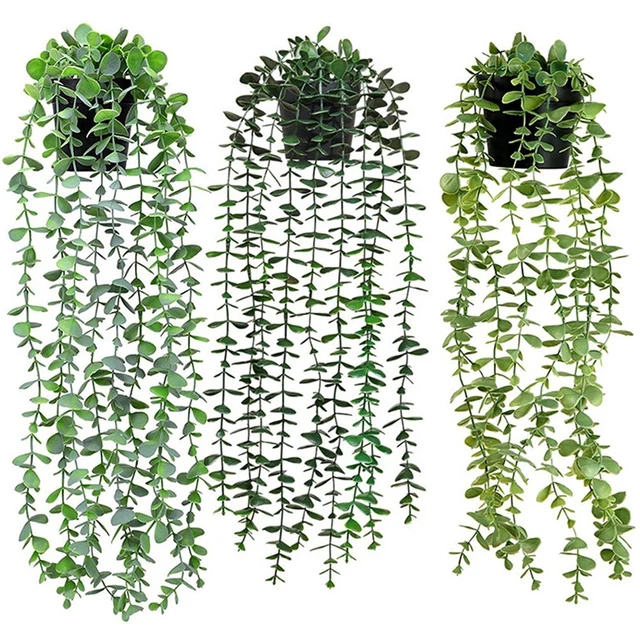 2 Plantes Artificielles Suspendues Type Fougère De Boston - 83 Cm - Fils De Fer Dans Tiges - Pour Intérieur/Extérieur Déco - 6