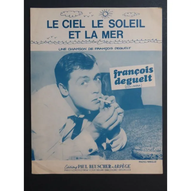 Le Ciel, le Soleil et la Mer François Deguelt Chant Piano 1965