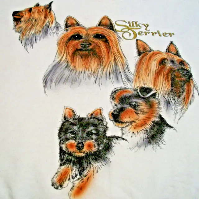 Silky Terrier Sweatshirt Size XL 46/48 - Natural