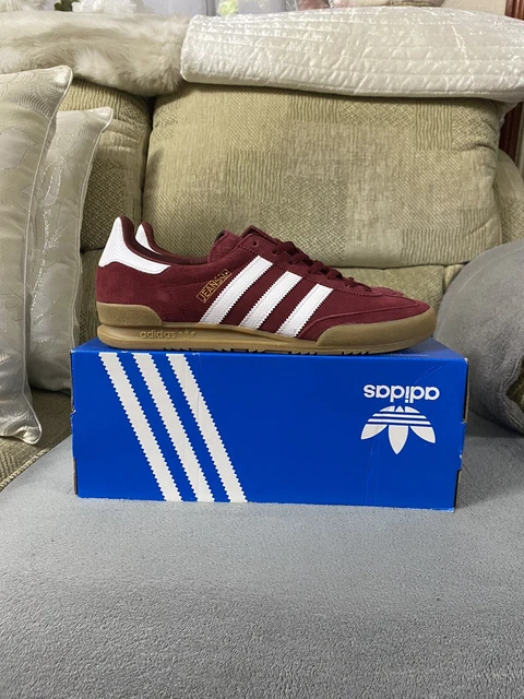 Adidas jeans burgundy sale