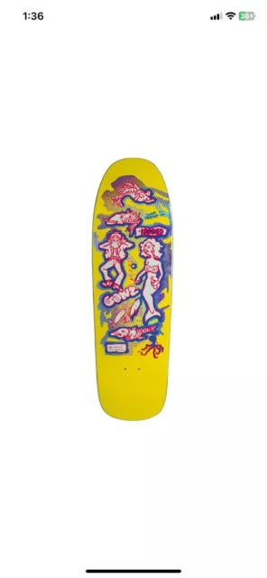 Krooked Gonz Color My Friends SSD 24 Skateboard Deck Yellow Rare Numbered SEALED