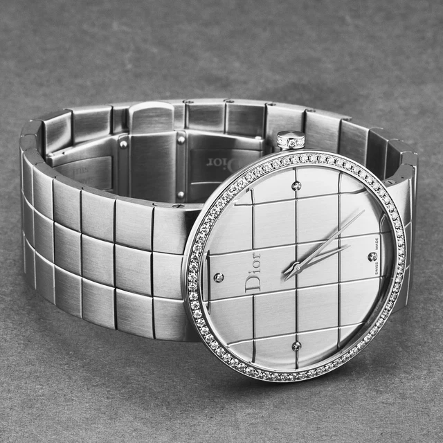 Christian Dior Women's 'La D De Dior' Diamond Set Silver Dial CD043113M001 2