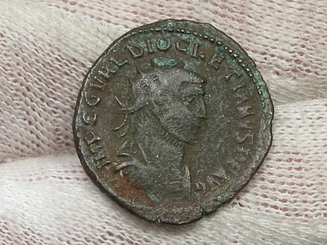Romano: Romano Diocleciano D. Anuncio 284-305 Billon Antoninianus Rcv 12640. #22