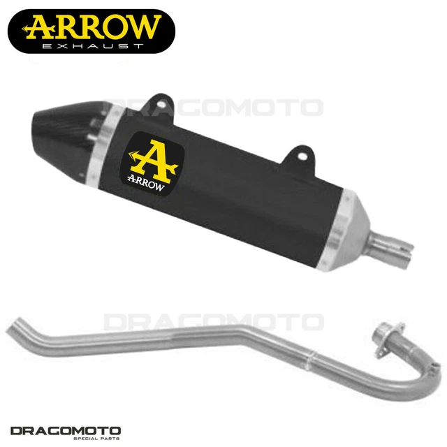 Arrow Auspuff Aprilia Sx 125 Bj 2018 APRILIA RX / SX 125 2018-2020 Full exhaust ARROW THUNDER ALU Black CC £