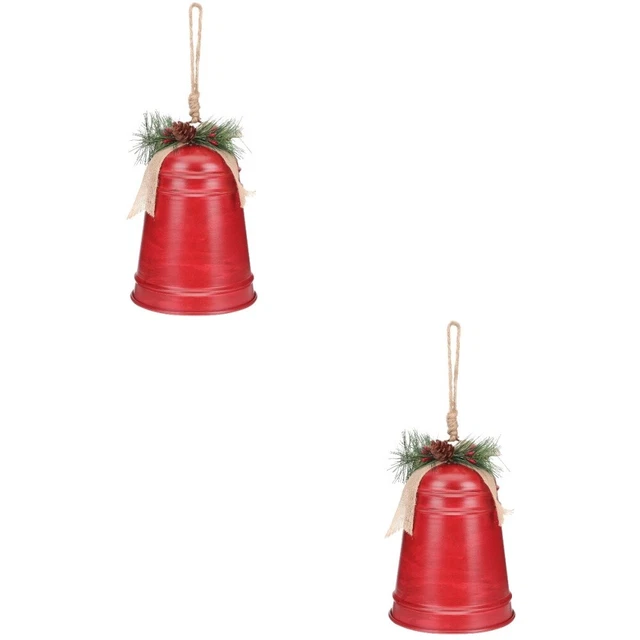 2x Schlitten Glocke Handwerk Weihnachten Glocken weihnachtsbaum glockenschmuck