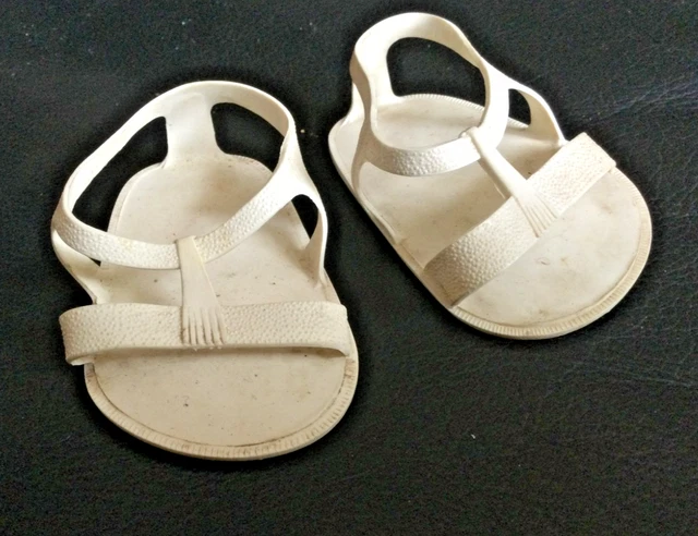 Paire De Chaussures Cuir Pour Poupée Ancienne – Raynal – Occasion