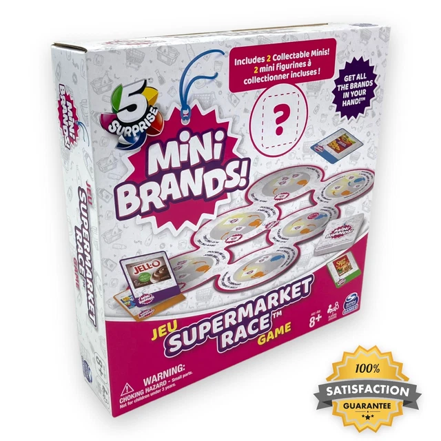 ZURU 5 SURPRISE Mini Brands Supermarket Race Board Game 2Player Age 8