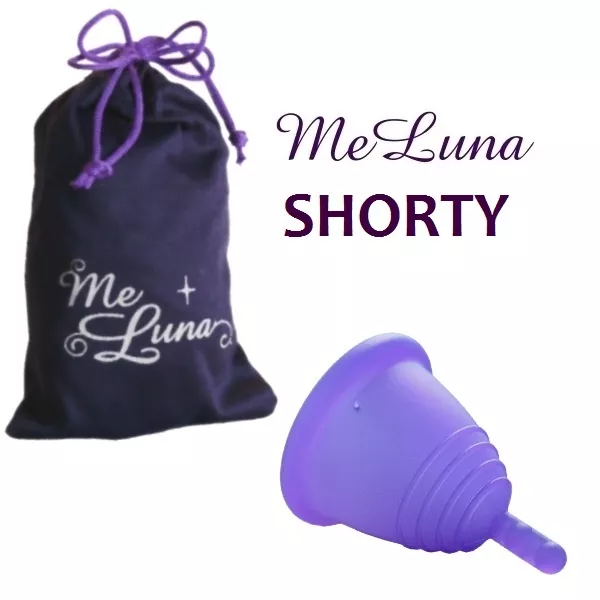 MeLuna SHORTY - M classic lila Menstruationstasse Menstruation Menstruationscup